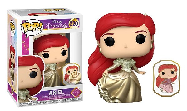 Figura de Ação Funko Princesa Pop para Crianças, Ariel #220, Bela