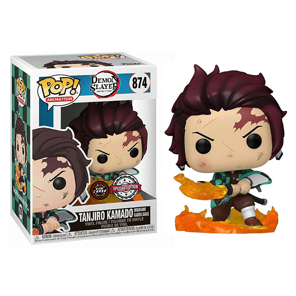 Funko Pop! Animation Demon Slayer Tanjiro Kamado 874 Exclusivo Glow Chase