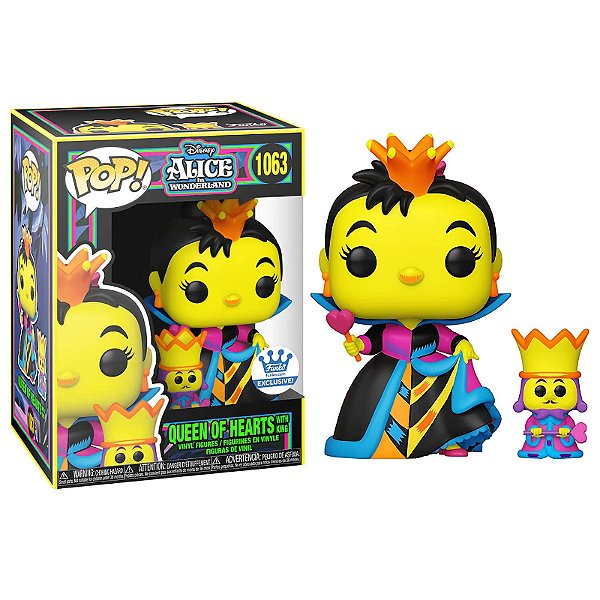 Funko Pop! Disney Alice In The Wonderland Queen Of Hearts 1063 Exclusivo Black Light