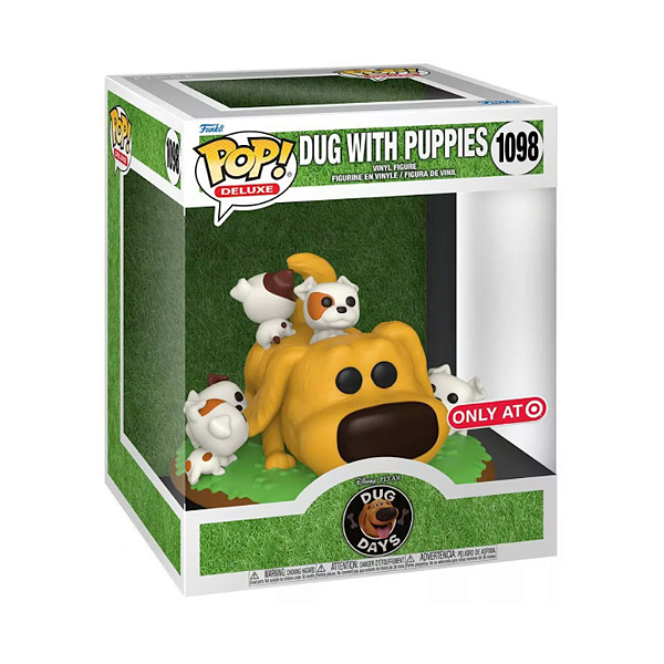 Funko Pop! Disney UP Altas Aventuras Dug Days Dug With Puppies 1098 Exclusivo