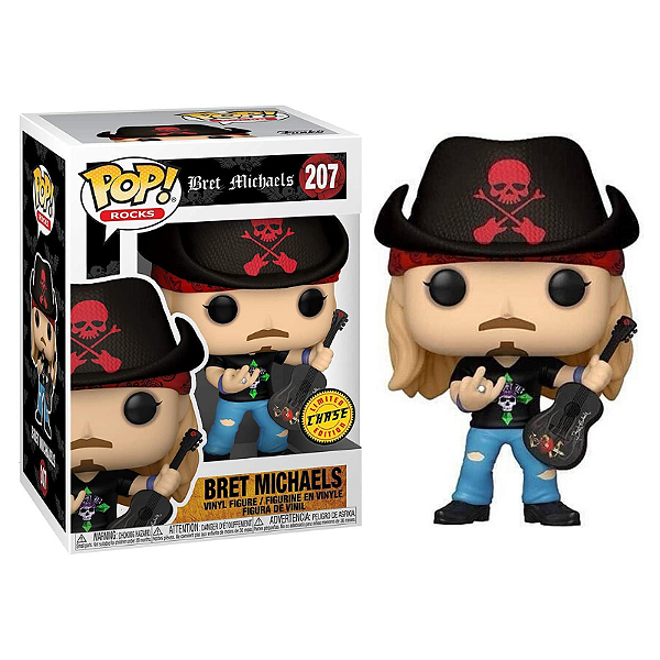 Funko Pop Rocks Bret Michaels 207 Exclusivo Chase