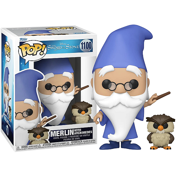 Funko Pop! Disney A Espada Era Lei Merlin With Archimedes 1100