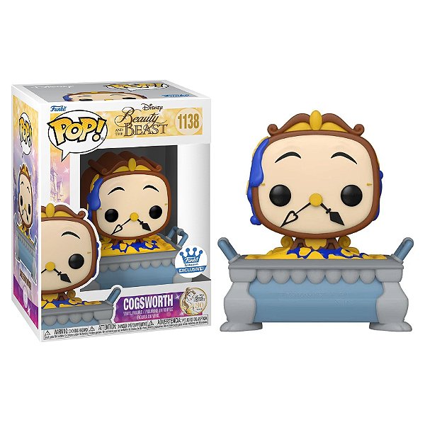 Funko Pop! Disney A Bela e A Fera Beauty And The Beast Cogsworth 1138 Exclusivo