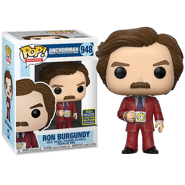 Funko Pop! Filme O Ancora / Anchorman Ron Burgundy 948 Exclusivo