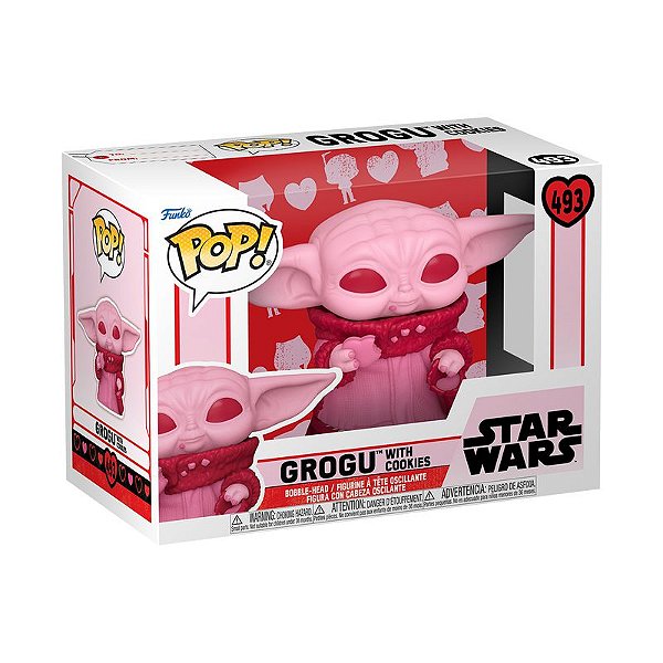 Funko Pop! Television Star Wars Baby Yoda Grogu With Cookies 493