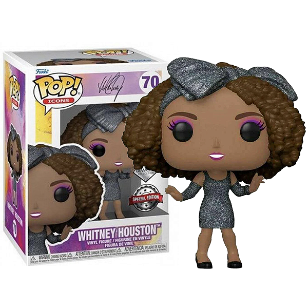 Funko Pop! Icons Whitney Houston 70 Exclusivo Diamond