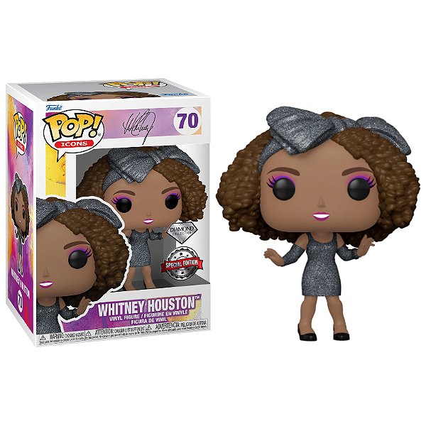 Funko Pop! Icons Whitney Houston 70 Exclusivo Diamond