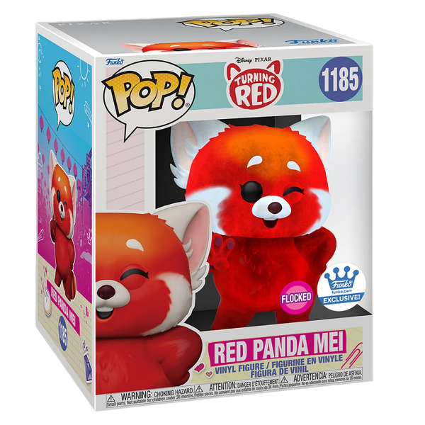 Funko Pop! Turning Red Red Panda Mei 1185 Flocked Exclusivo