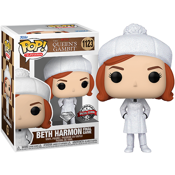 Funko Pop! Television O Gambito da Rainha Beth Harmon 1123 Exclusivo Diamond