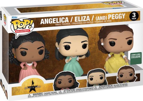 Funko Pop! Broadway Hamilton Angelica Eliza Peggy 3 Pack Exclusivo