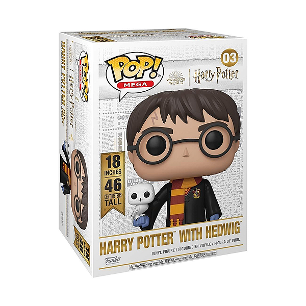 Funko Pop! Filme Harry Potter With Hedwig 01 18 Polegadas 45 Cm