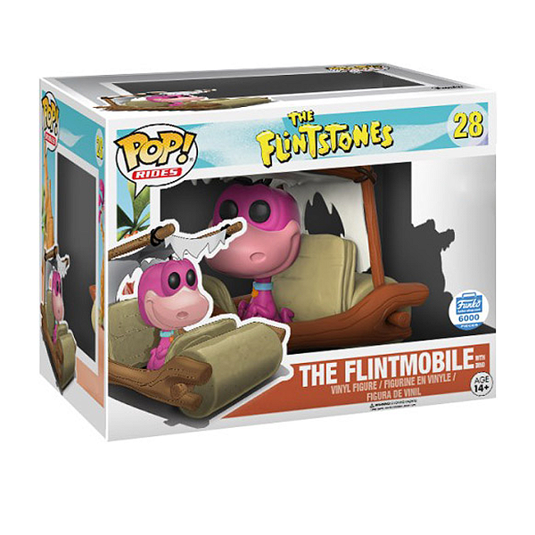 Funko Pop! Rides Os Flintstones Dino The Flintmobile 28 Exclusivo 6000 pcs (Vaulted, 2016)