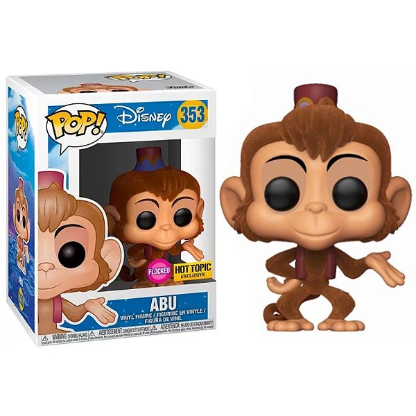 Funko Pop! Disney Aladdin Abu 353 Exclusivo Flocked