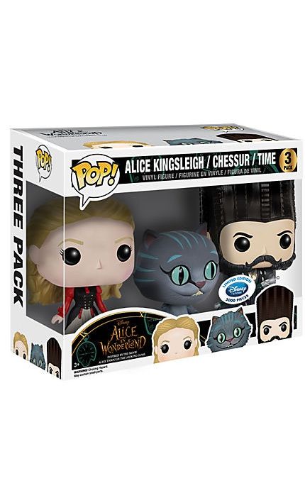 Funko Pop! Disney Alice no Pais das Maravilhas 3 Pack Exclusivo