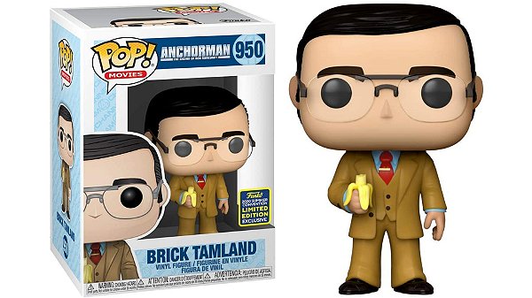 Funko Pop! Movies Anchorman Brick Tamland 950 Exclusivo