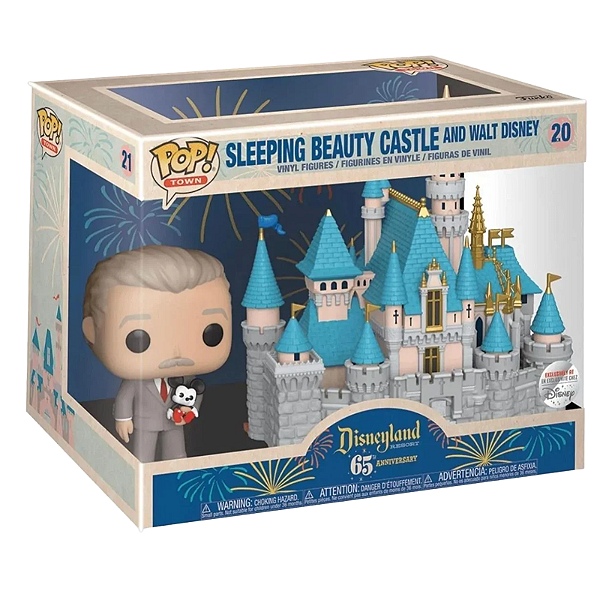 Funko Pop! Disney Sleeping Beauty Castle And Walt Disney 20 Exclusivo