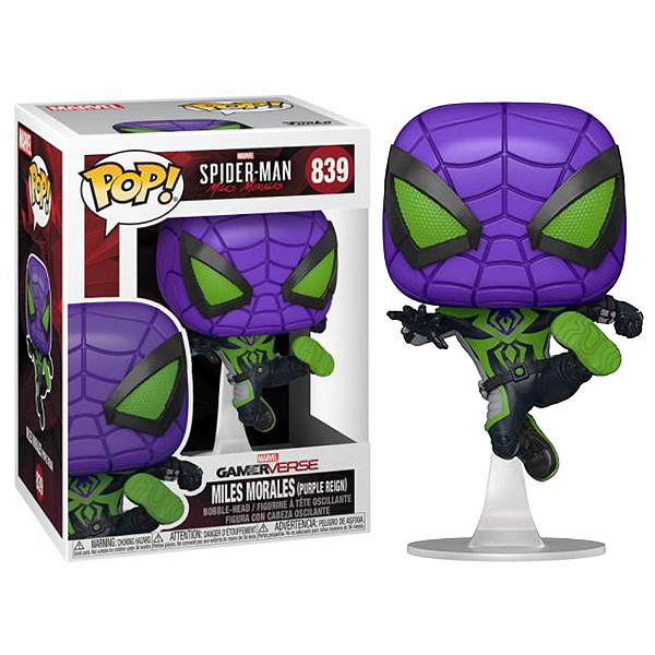 Funko Pop! Marvel Homem Aranha Miles Morales Purple Reign 839