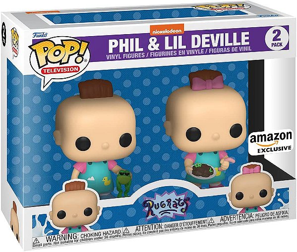 Funko Pop! Nickelodeon Rugrats Phil & Lil DeVille 2 Pack Exclusivo