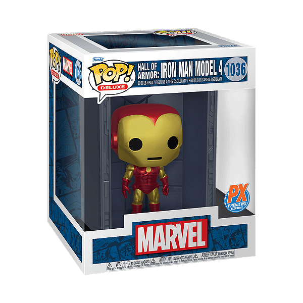 Funko Pop! Deluxe Marvel Hall Of Armor Iron Man Model 4 1036 Exclusivo