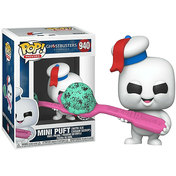 Funko Pop! Filme Ghostbusters / Os Caça Fantasmas Mini Puft With Ice Cream Scoop 940 Exclusivo