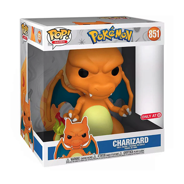 Funko Pop! Games Pokemon Charizard 851 Exclusivo 10 Polegadas