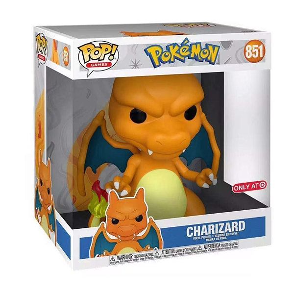 Funko Pop! Games Pokemon Charizard 851 Exclusivo 10 Polegadas