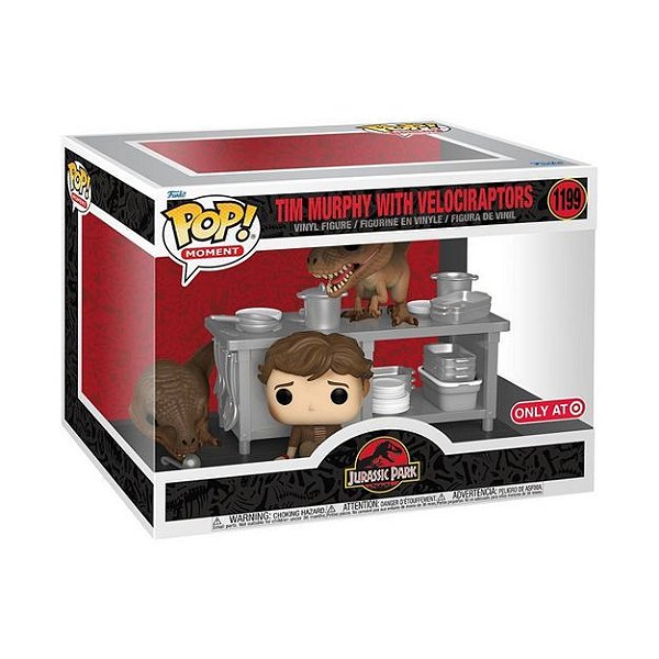 Funko Pop! Filme Jurassic Park Moment Tim Murphy With Velociraptors 1199 Exclusivo