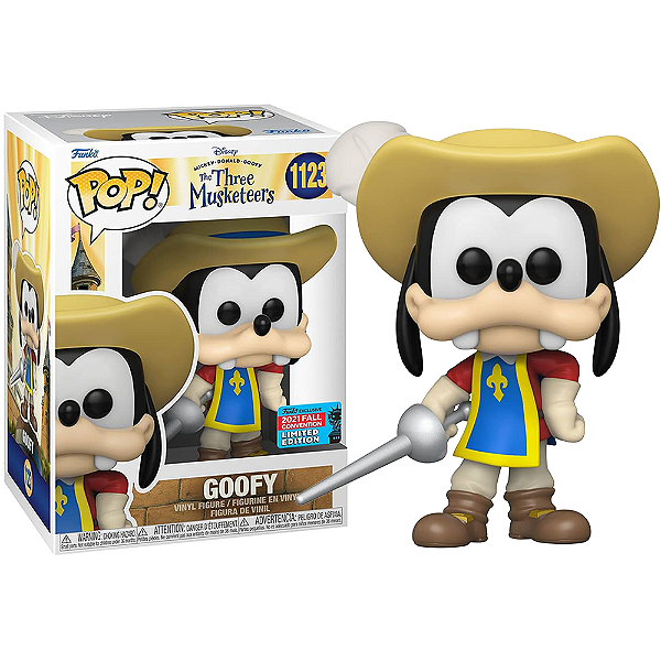 Funko Pop! Disney Os Tres Mosqueteiros Pateta Goofy 1123 Exclusivo