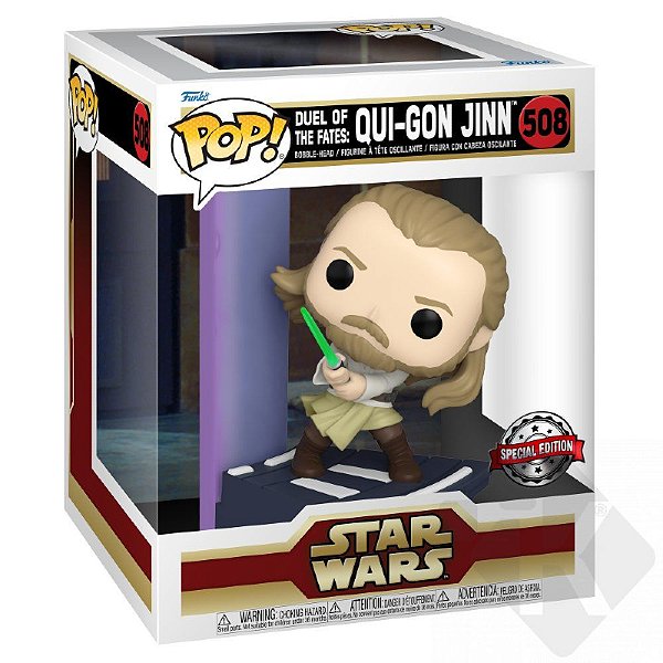 Funko Pop! Television Star Wars Duel Of The Fates Qui-Gon Jinn 508 Exclusivo