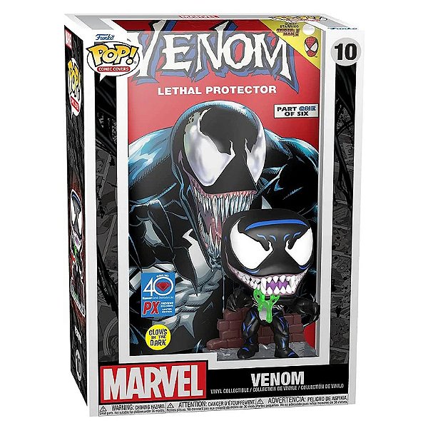 Funko Pop! Comic Covers Marvel Venom 10 Exclusivo Glow