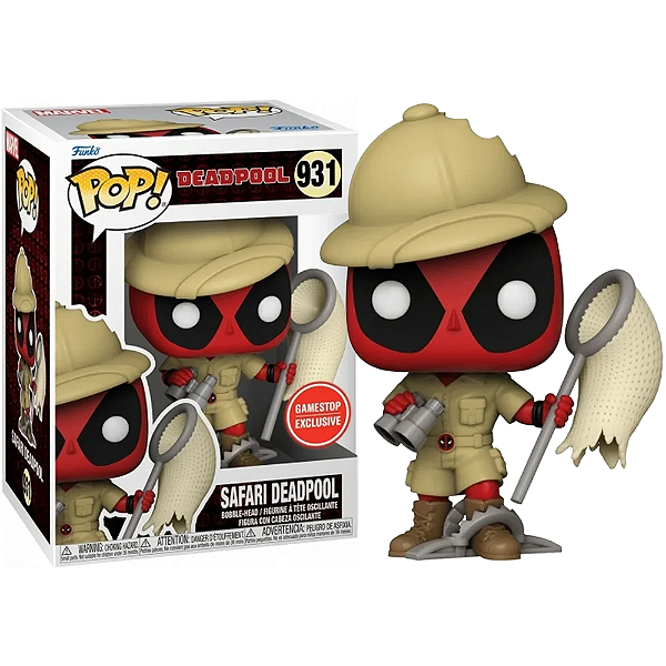 Funko Pop! Marvel Deadpool Safari Deadpool 931 Exclusivo