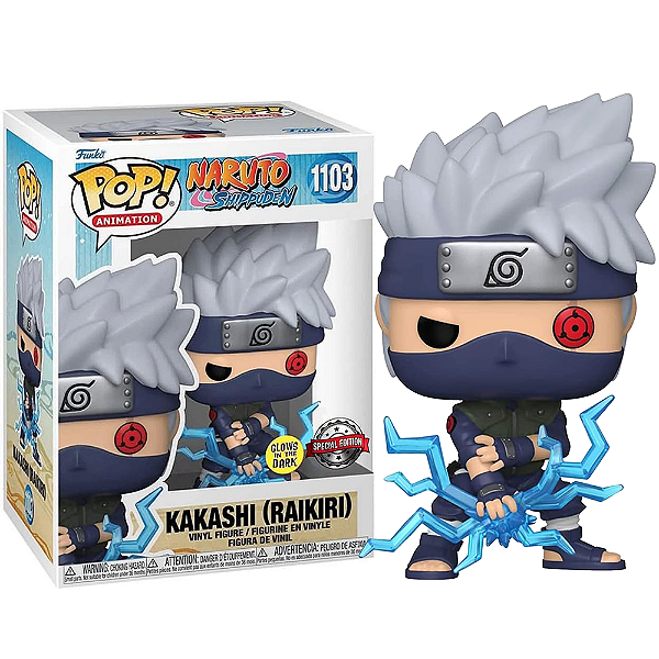 Funko Pop! Animation Naruto Shippuden Kakashi Raikiri 1103 Exclusivo Glow