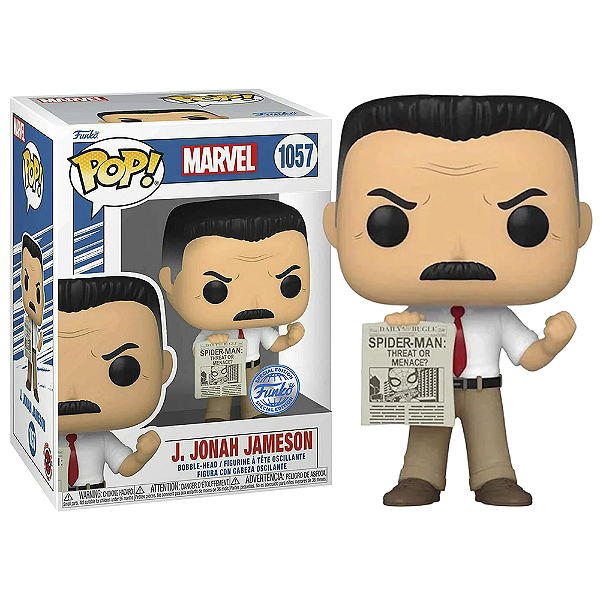 Funko Pop! Marvel Homem Aranha / Spider Man J. Jonah Jameson 1057 Exclusivo