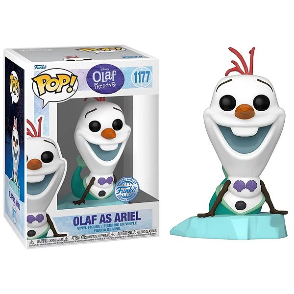 Funko Pop! Filme Disney Frozen Olaf Presents Olaf As Ariel 1177 Exclusivo