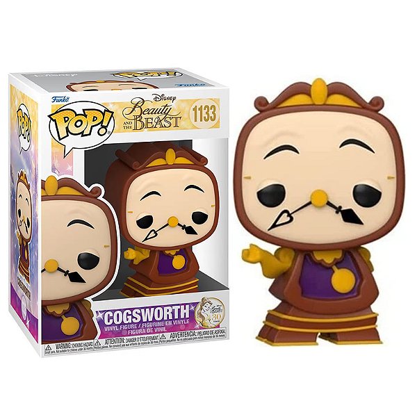 Funko Pop! Disney A Bela e A Fera Beauty And The Beast Cogsworth 1133