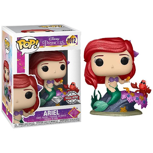Funko Pop! Disney A Pequena Sereia Ariel 1012 Exclusivo Diamond