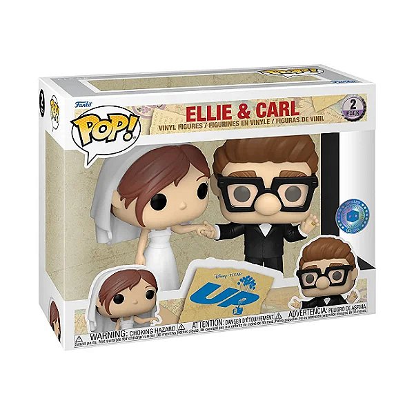 Funko Pop! Disney Up Altas Aventuras Ellie & Carl 2 Pack Exclusivo