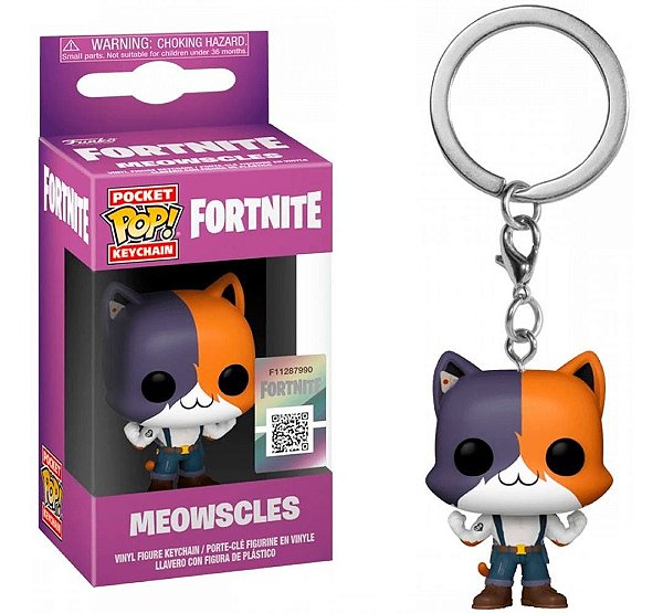 Chaveiro Funko Pop Keychain Fortnite Meowscles