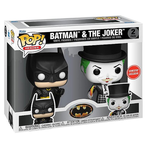 Funko Pop! Heroes DC Comics Batman & The Joker 2 Pack Exclusivo