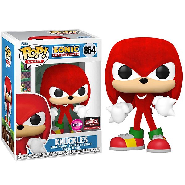 Funko Pop! Games Sonic Knuckles 854 Exclusivo Flocked