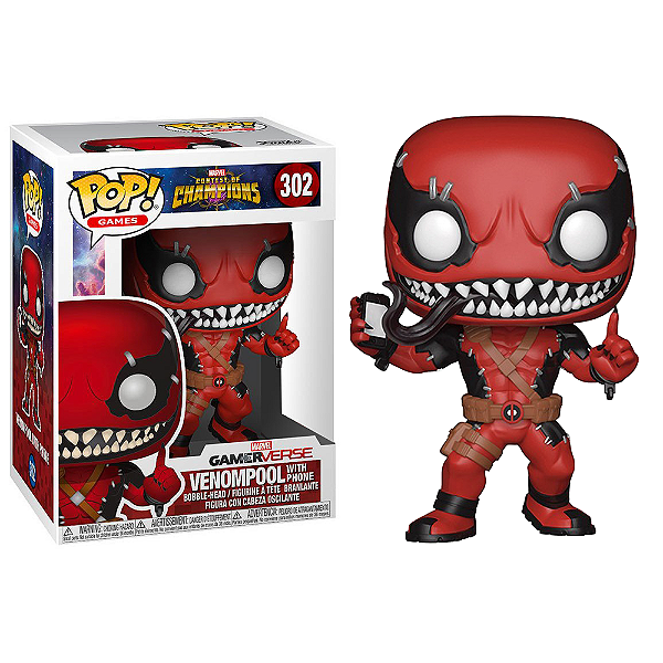 Funko Pop! Games Deadpool Venom Venompool With Phone 302 Exclusivo