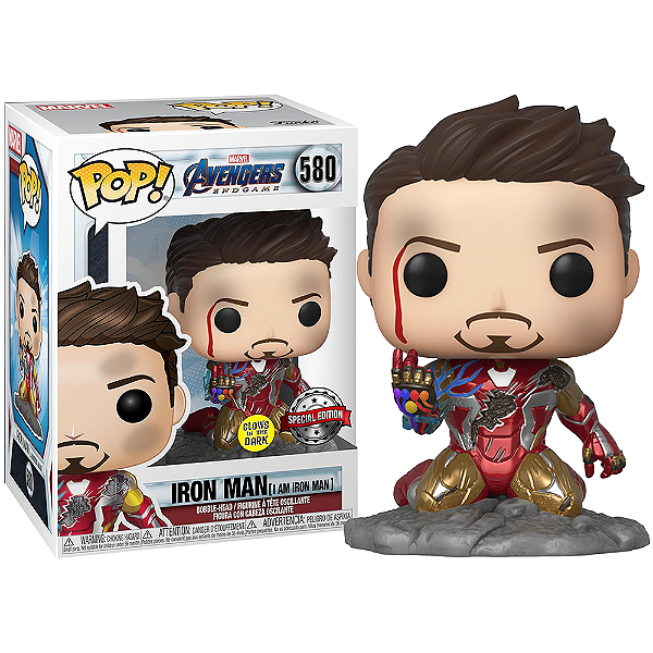 Funko Pop! Marvel Homem de Ferro / Iron Man 580 Exclusivo Glow