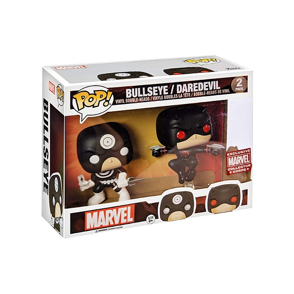 Funko Pop! Marvel Bullseye / Daredevil 2 Pack Exclusivo Original