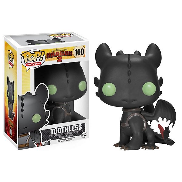 Funko Pop! Filme Como Treinar O Seu Dragão Banguela Toothless 100