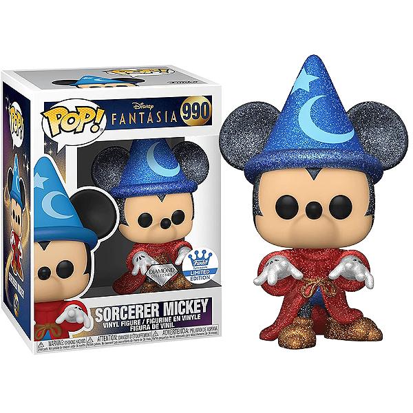 Funko Pop! Disney Fantasia Sorcerer Mickey 990 Exclusivo Diamond