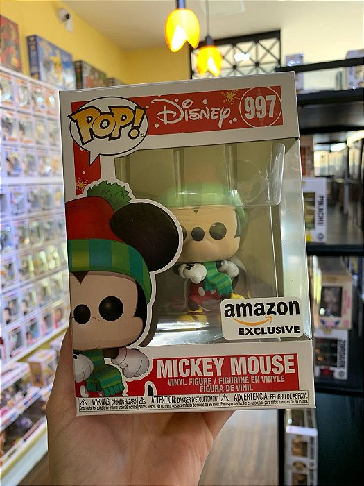 Funko Pop! Disney Especial de Natal Holiday Mickey Mouse 997 Exclusivo