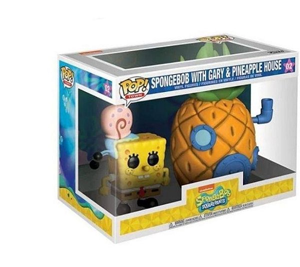 Funko Pop! Animation Bob esponja Spongebob SquarePants With Gary & Pinneaple House 02
