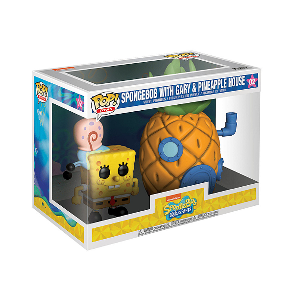 Funko Pop! Town Bob Esponja Spongebob SquarePants With Gary & Pinneaple House 02