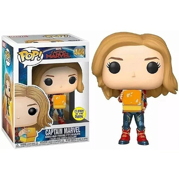 Funko Pop! Marvel Capita Marvel / Captain Marvel  444 Exclusivo Glow