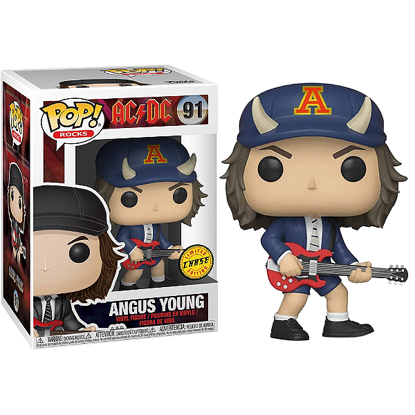 Funko Pop! Rocks ACDC Angus Young 91 Exclusivo Chase